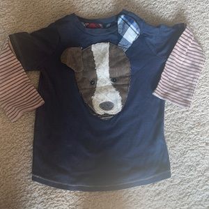 Little boys Mud Pie dog shirt